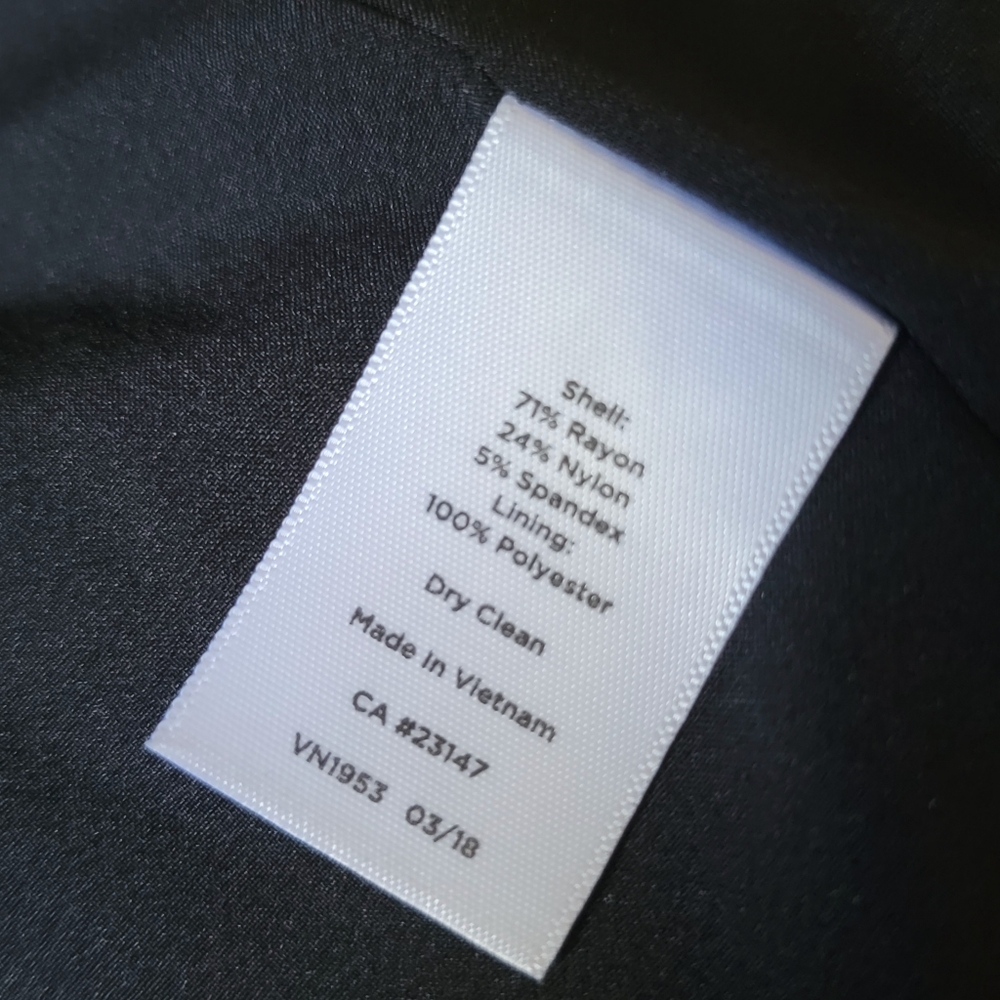 New Talbots Black Open Front Business Office Blazer Coat Size 10 - Picture 9 of 12